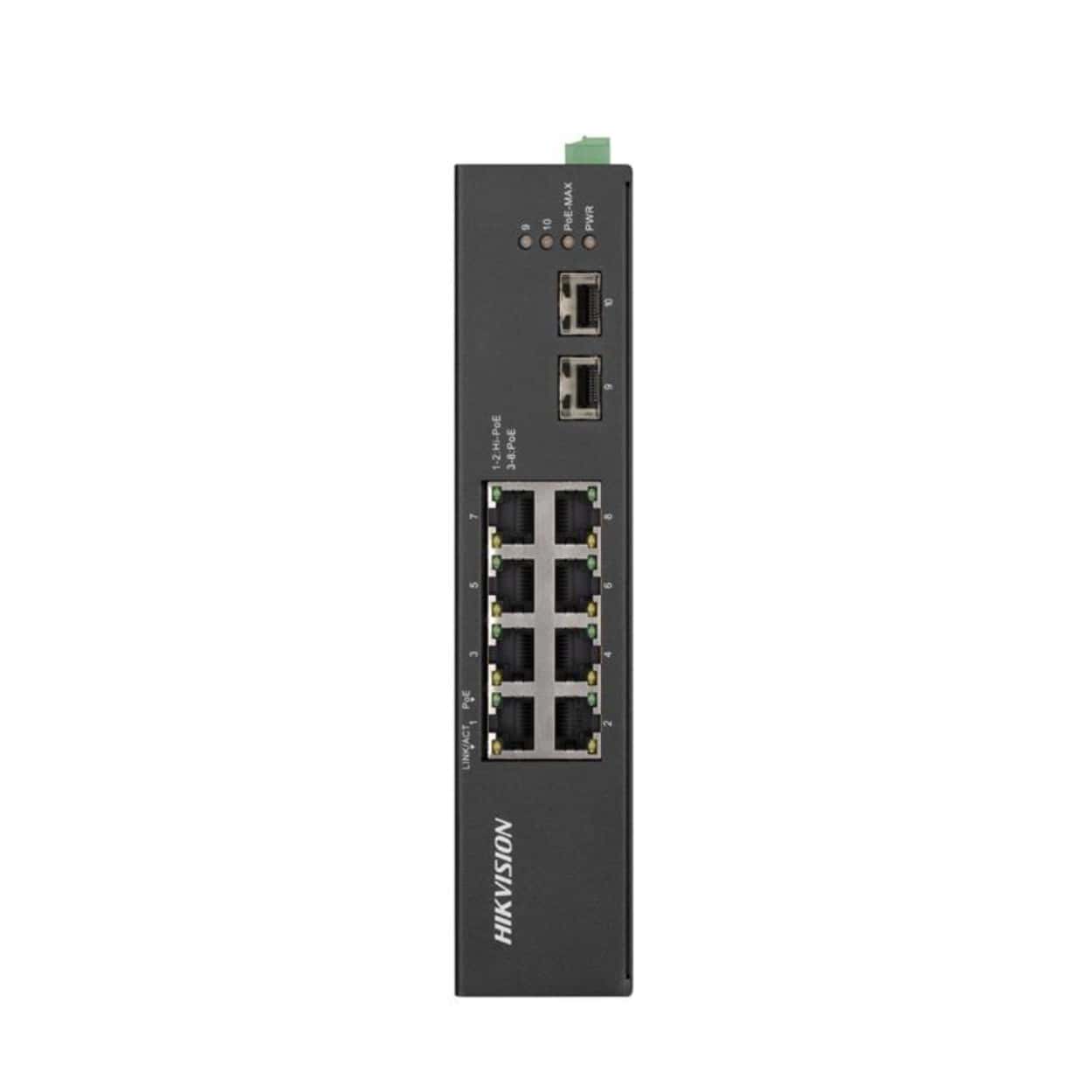 HIKVISION DS-3T0510HP-E/HS 8GE POE Port (120w) , 2xRJ45 Switc - Görsel 1