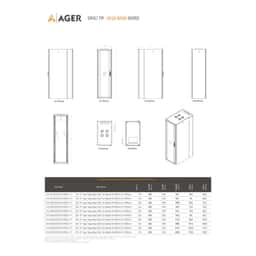 AGER Vega Base Dikili Tip Kabinet 26U, 600x1000mm - Küçük Görsel 3