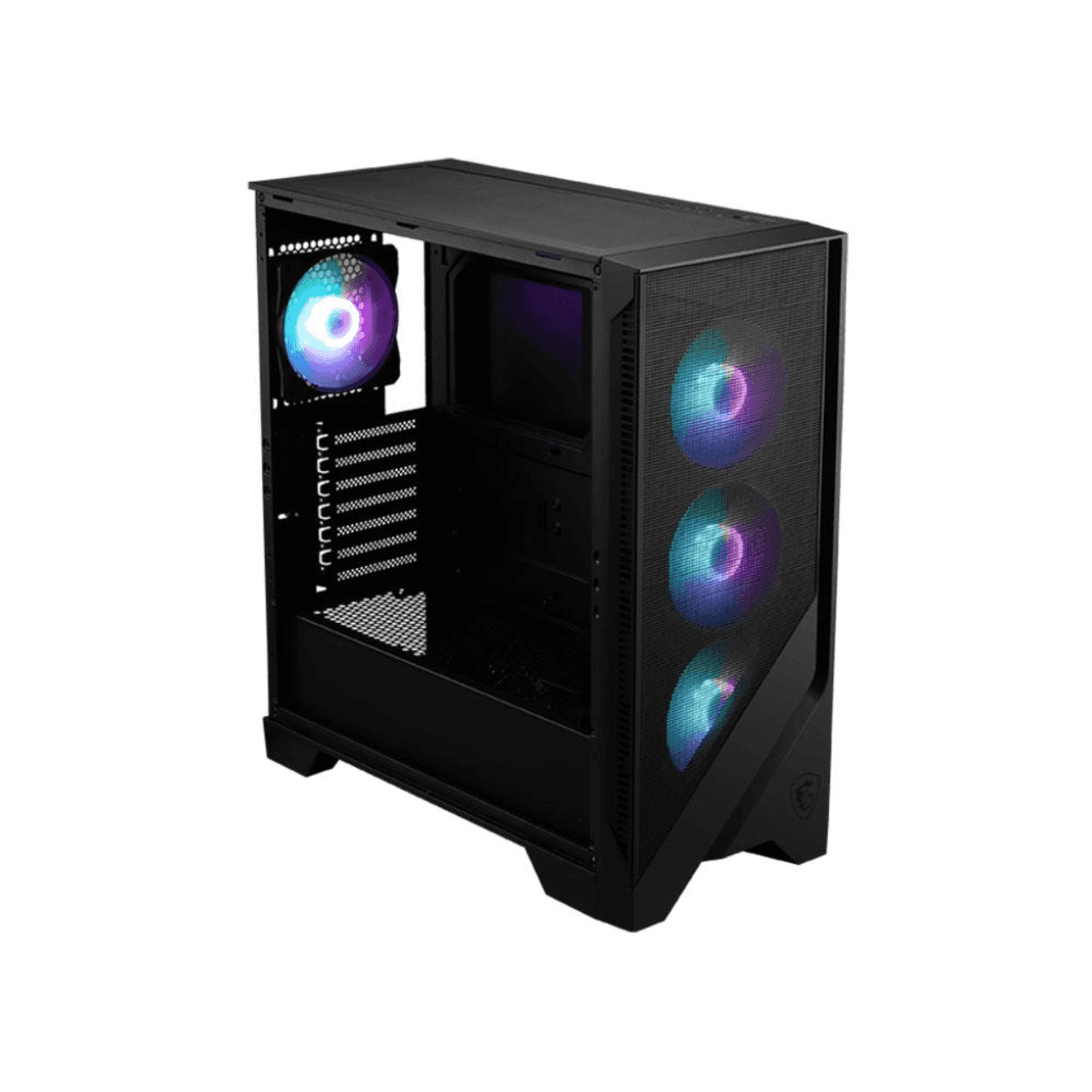 MSI MAG FORGE 320R AIRFLOW TEMPERLİ CAM 4X120MM ARGB FAN ATX GAMING KASA - Görsel 2