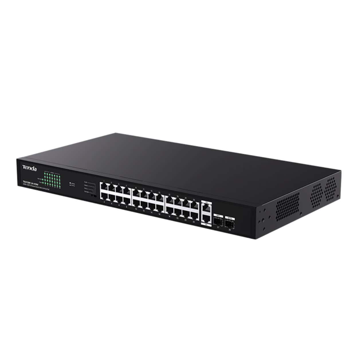 TENDA TEG1128P-24-410W 24GE PoE Port (410W), 2x Uplink, 2x SFP Switch - Görsel 2