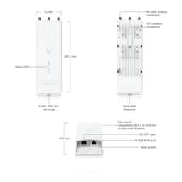 UBNT Wave MLO5 WiFi 7 , 5 Ghz 100 Km , 5+ Gbps , 10G SFP+ , 10GE Ethernet Pt - Küçük Görsel 3