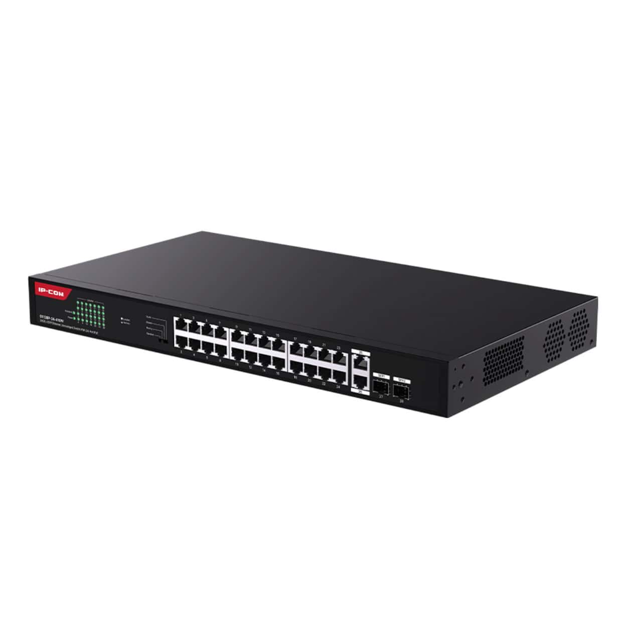 IP-COM G1128-24-410W 24GE PoE Port (370W), 2xCombo SFP Switch - Görsel 2