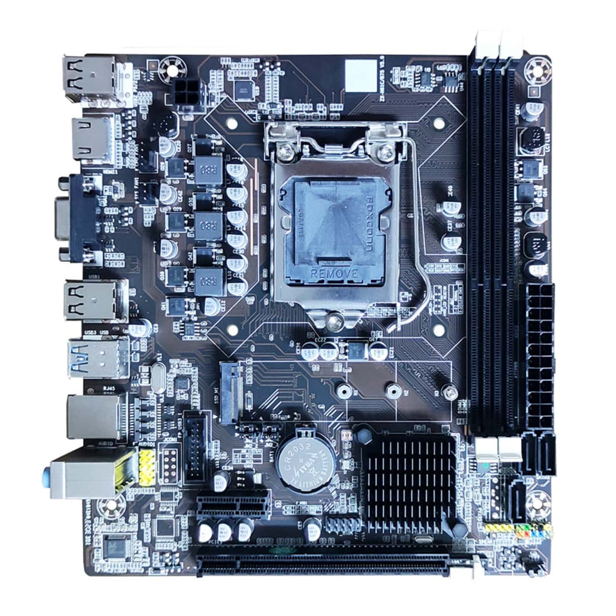 QUADRO H61-B75M1 DDR3 GLan VGA,HDMI 4x Sata3 M.Sata 16X PCIe 1155p USB 3.0 - Görsel 3