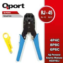 QPORT RJ45 - RJ11- RJ12 PENSE - MAKAS HEDİYELİ (Q-PEN5) - Küçük Görsel 1