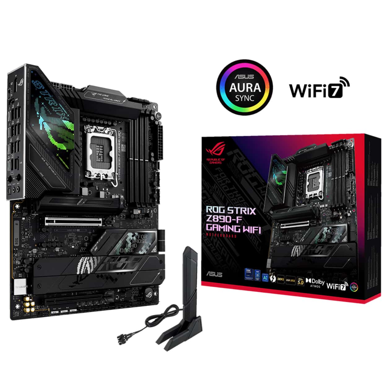ASUS ROG STRIX Z890-A GAMING WIFI LGA1851 DDR5 9066 2xUSB4 5xM2 WF7+BT ATX - Görsel 8