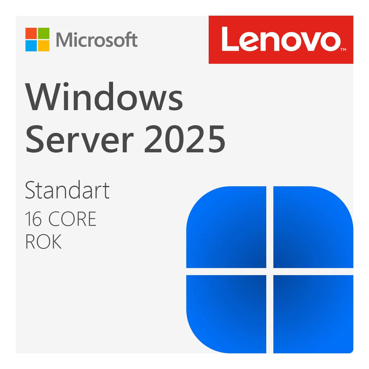 LENOVO Windows Server Standart 2025 16C ROK - Görsel 1