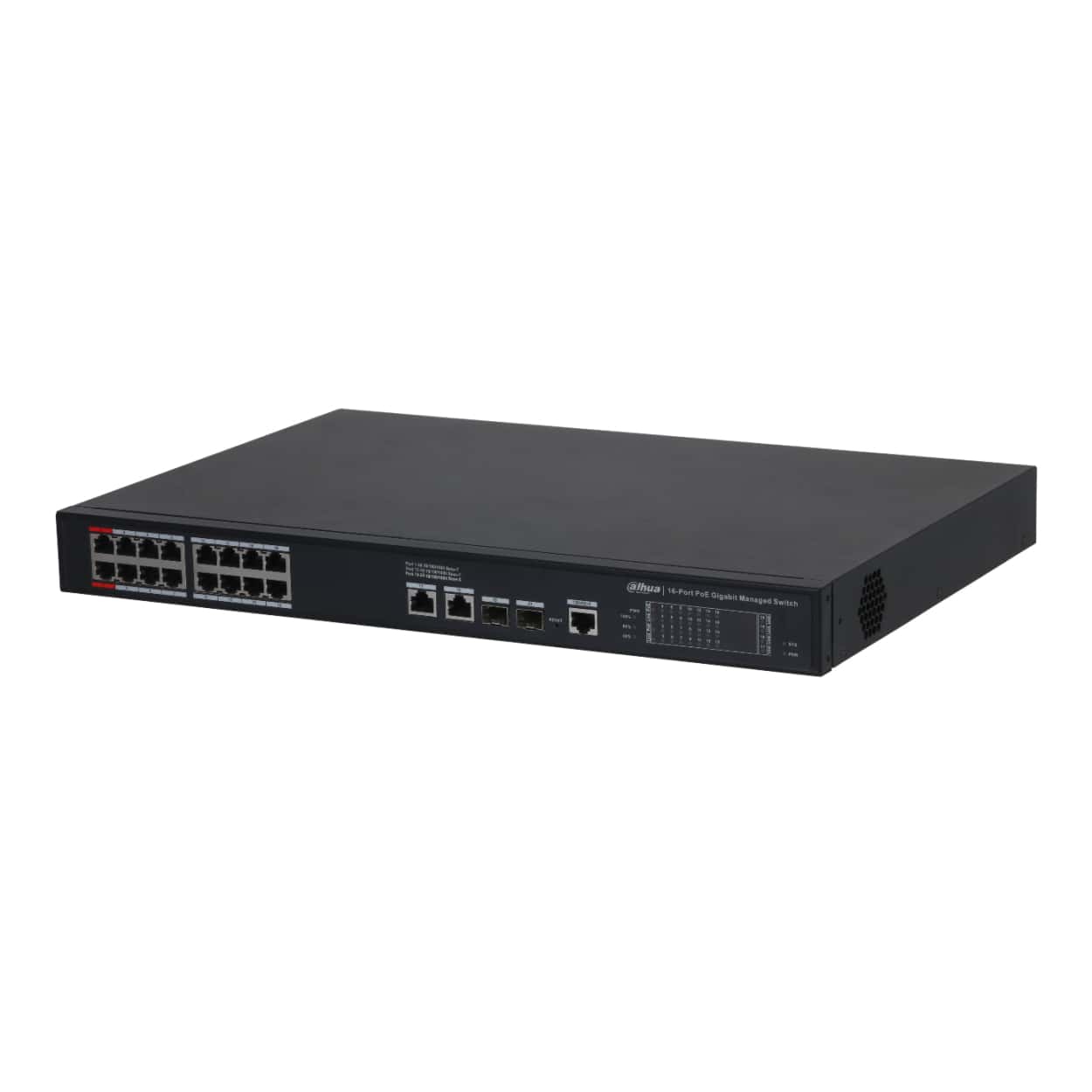 DAHUA S4220-16GT-240 16GE PoE (240W), 2GE + 2 SFP Uplink L2 Yönetilebilir - Görsel 1