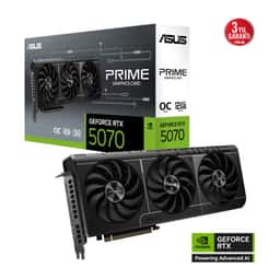 12 GB ASUS PRIME-RTX5070-O12G RTX 5070 GDDR7 192bit OC 1xHDMI 3xDP EKRAN KARTI - Küçük Görsel 1