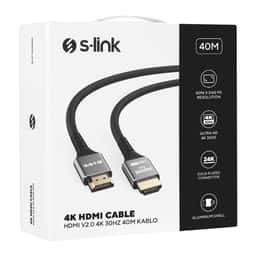 S-LINK SLX-HD4K40 19+1 HDMI to HDMI 40m Metal v2.0 4K (4096*2160) 30Hz Kablo - Küçük Görsel 4