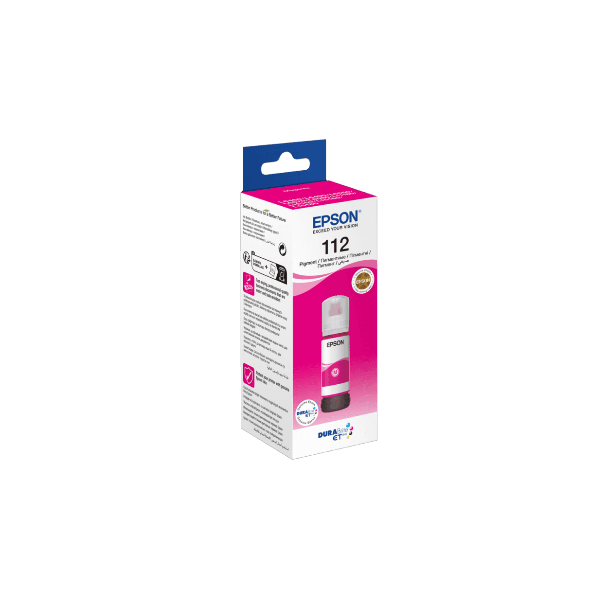 EPSON T06C34 (112) EcoTank Magenta Kırmızı Şişe Mürekkep 70 ml - Görsel 1