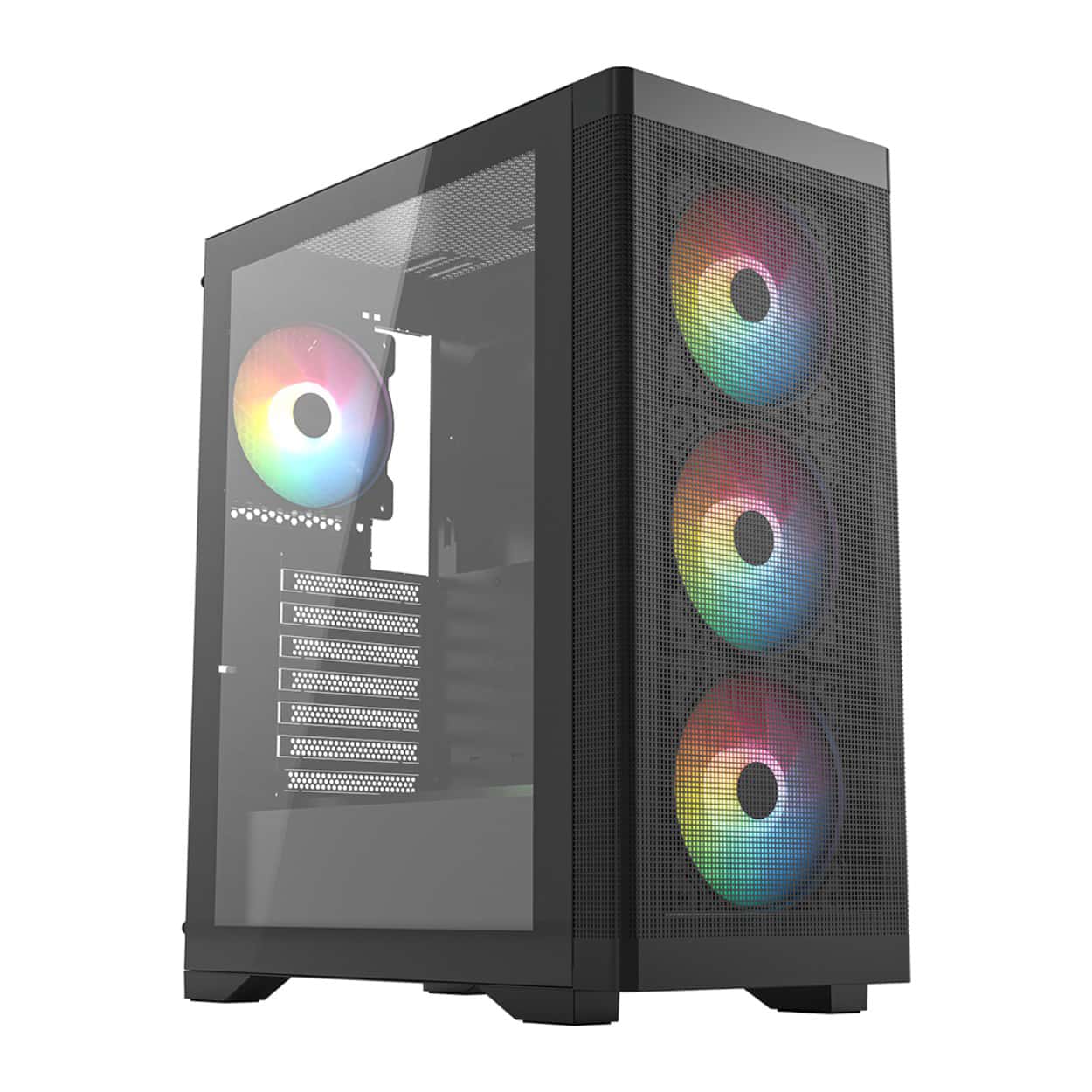 FRISBY FC-9480G 600W 80+ BRONZE 4X RGB MESH GAMING KASA - Görsel 1