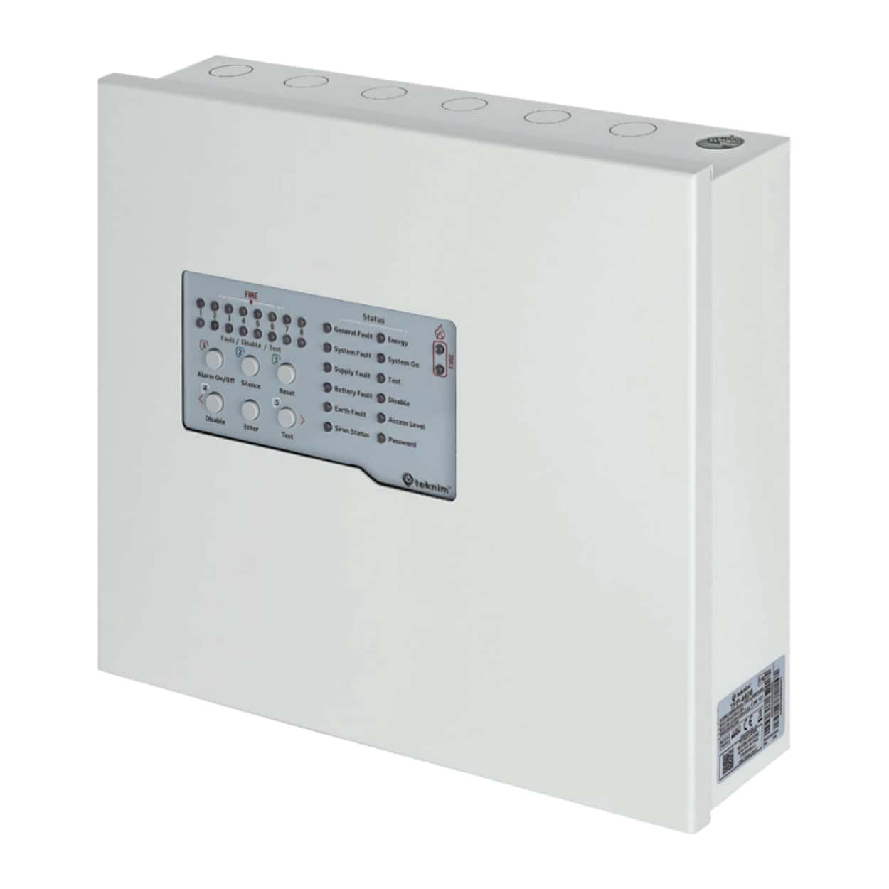 TEKNİM TFP-4408 8 BÖLGELİ KONVANSİYONEL YANGIN ALARM PANELİ - Görsel 1