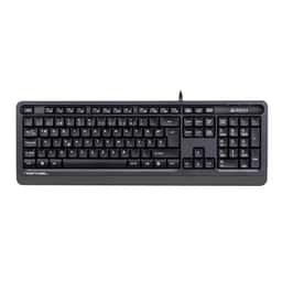 A4 TECH Multimedya Kablolu Klavye USB, F Klavye, Gri (FK10) - Küçük Görsel 1
