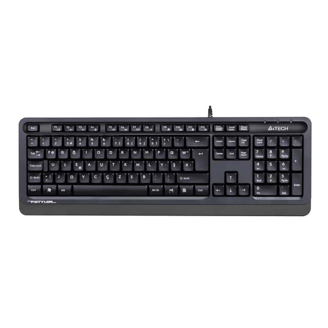 A4 TECH Multimedya Kablolu USB F Klavye – Gri (FK10)