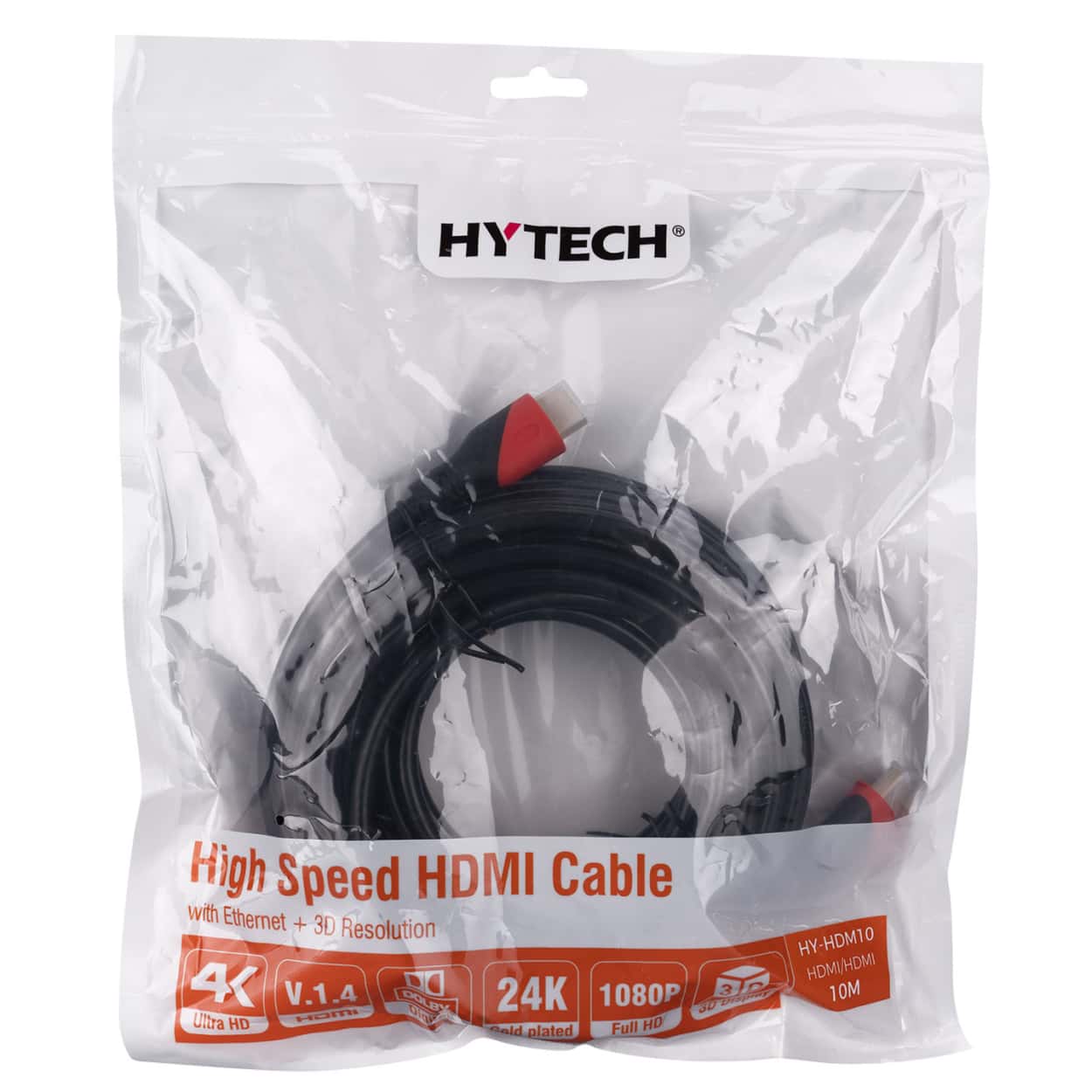 HYTECH 10m HY-HDM10 HDMI TO HDMI Altın Uçlu 24K 1.4 Ver. 3D Kablosu - Görsel 3
