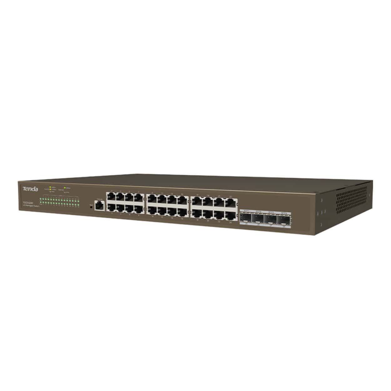 TENDA TEG3328F 24GE Port, 4xSFP L2 Yönetilebilir Switch - Görsel 1