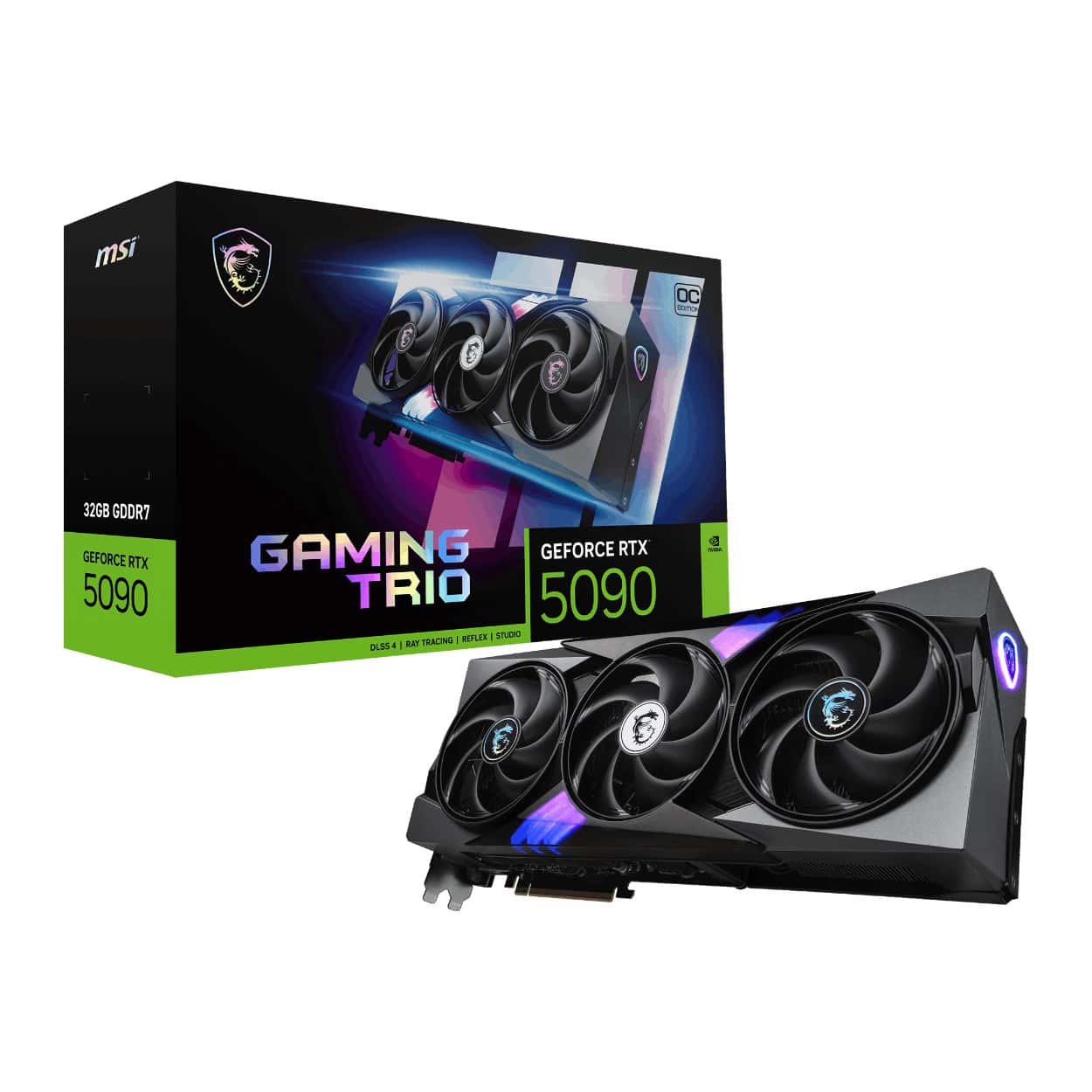32 GB MSI GEFORCE RTX 5090 GAMING TRIO OC GDRR7 512B DX12 PCIE 5.0 X16 (3XDP 1XH - Görsel 1