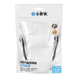 S-LINK SL-CAT6030BK 30cm Siyah CAT6 Patch Kablo - Küçük Görsel 2