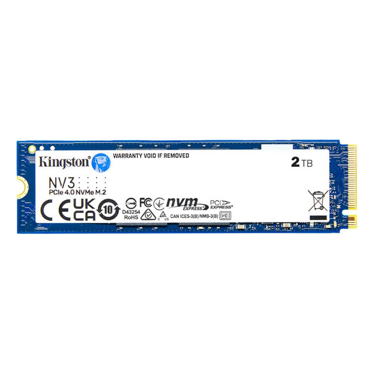 KINGSTON SNV3S 2TB NV3 NVMe 6000/5000MB/s SNV3S/2000G (M.2 2280) - Görsel 1