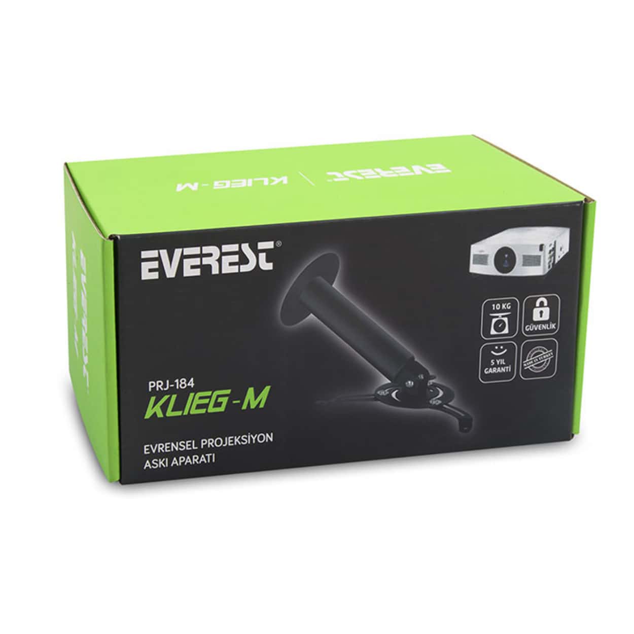 EVEREST PRJ-184 20cm 360-45 derece 13 kg Projeksiyon Askı Aparatı - Görsel 2