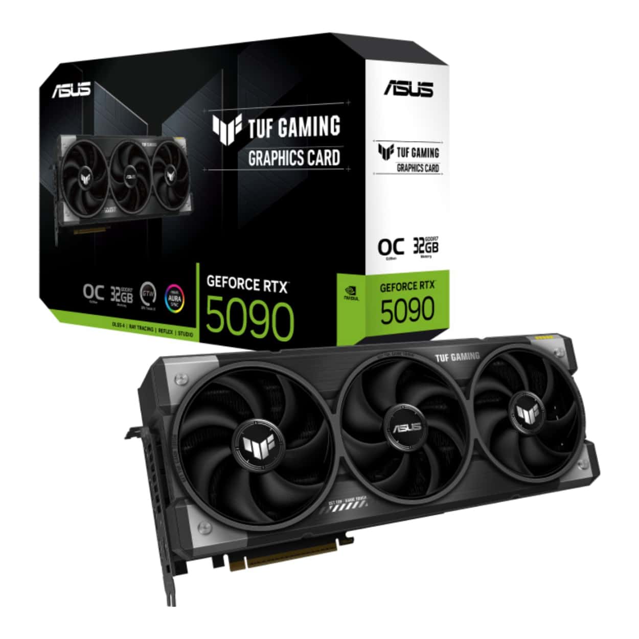 32 GB ASUS TUF-RTX5090-O32G-GAMING GDDR7 512bit OC 2xHDMI 3xDP RGB DLSS4 - Görsel 1