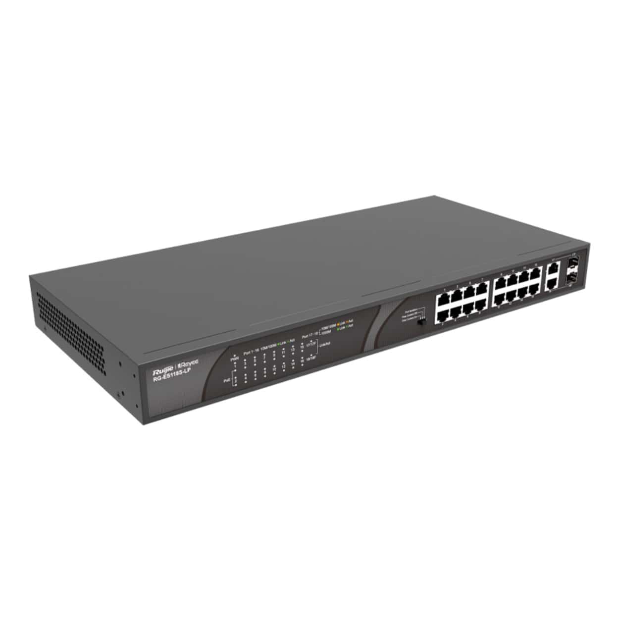 RUIJIE REYEE RG-ES118S-LP 16FE Port 120W Poe, 2x Combo Uplink - Görsel 1