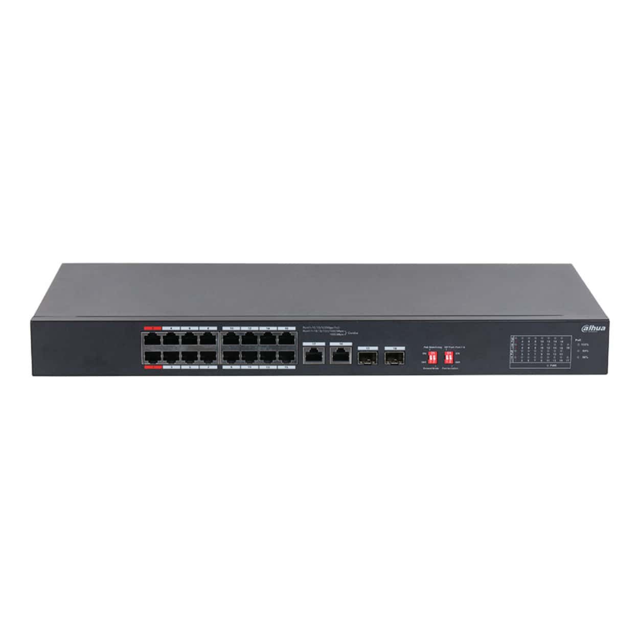 DAHUA S3218-16ET-135 16FE PoE Port (135W), 2xCombo SFP Switch - Görsel 1