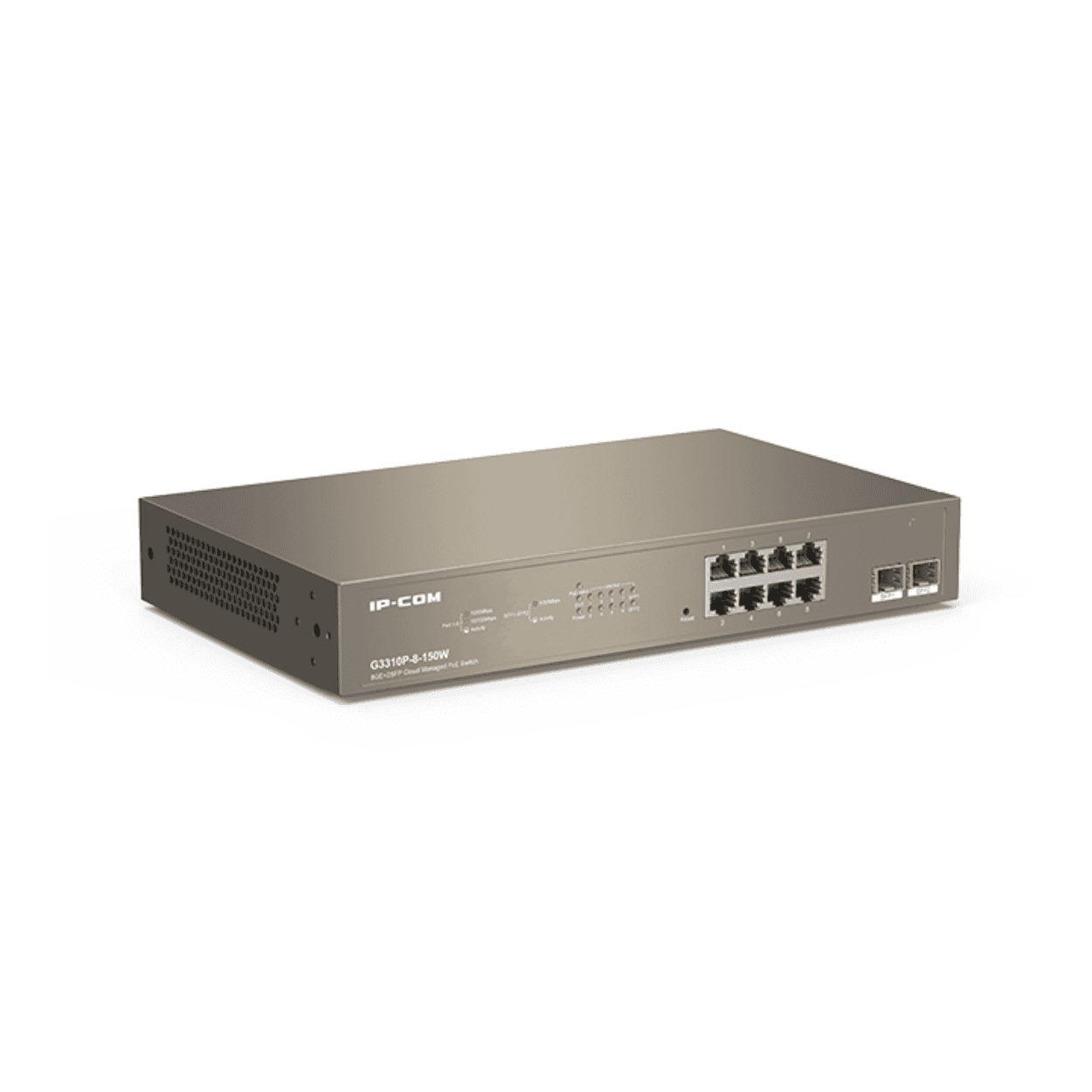 IP-COM G3310P-8-150W 8GE PoE Port (150W), 2xSFP Yönetilebilir Switch - Görsel 3