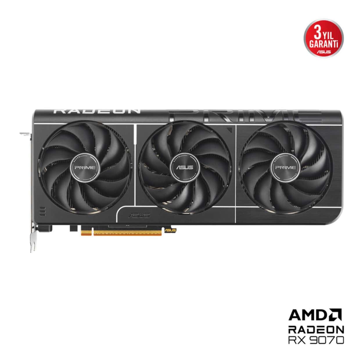 16 GB ASUS PRIME-RX9070-O16G AMD RX 9070XT GDDR6 OC EKRAN KARTI - Görsel 2