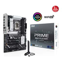 ASUS PRIME B860-PLUS WIFI LGA1851 DDR5 8200 WiFi 6E+BT AURA RGB 2.5Gbit LAN ATX - Küçük Görsel 1