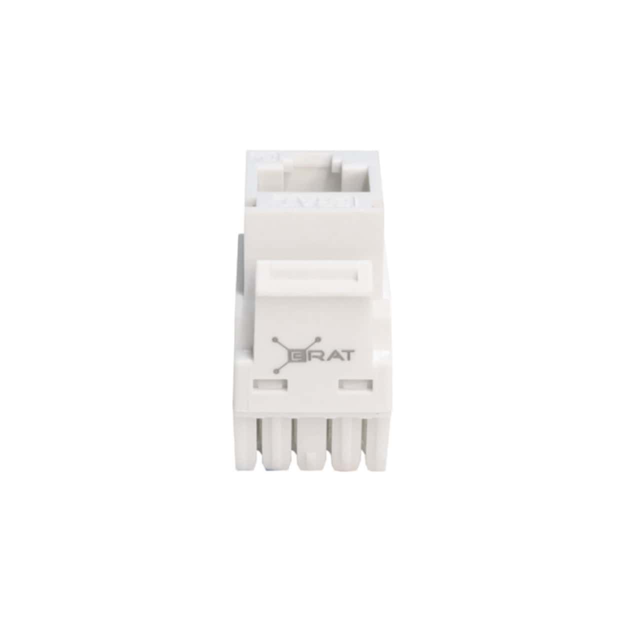 ERAT CAT6 UTP Keystone Jack 180 derece Unshielded Toz Kapaklı - Görsel 1