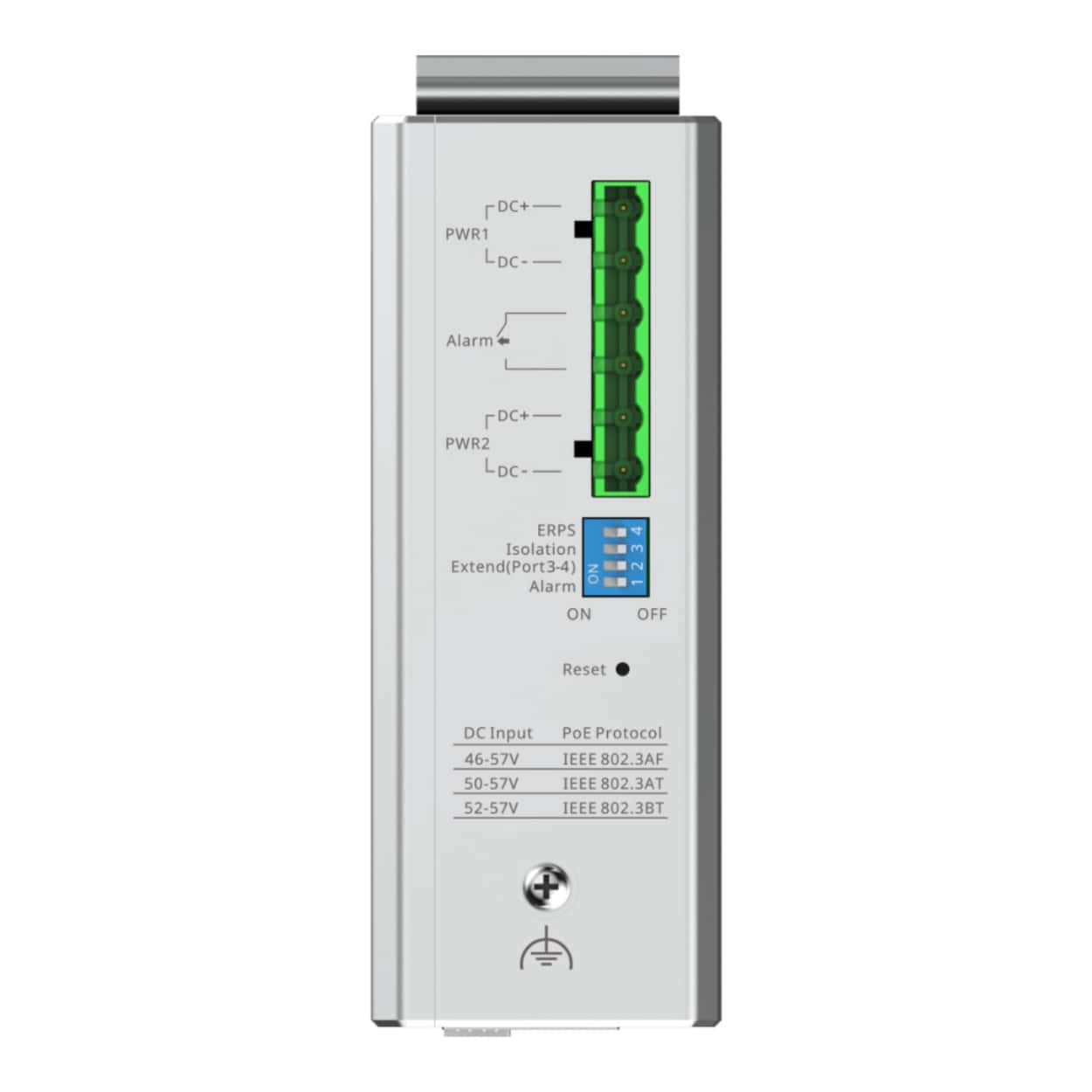 RUIJIE REYEE RG-NIS2100-4GT2SFP-HP 4GE PoE/PoE+,2GE SFP,180W Endüstriyel Cloud - Görsel 4