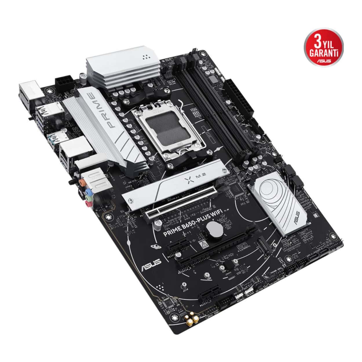 ASUS PRIME B650-PLUS WIFI AM5 DDR5 7600 2xM2 USB3.2 AX WiFi+BT AURA RGB ATX - Görsel 4