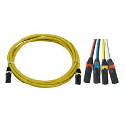 ERAT S/FTP CAT6A  1m 26AWG LS0H Patch Cord Sarı - Küçük Görsel 1
