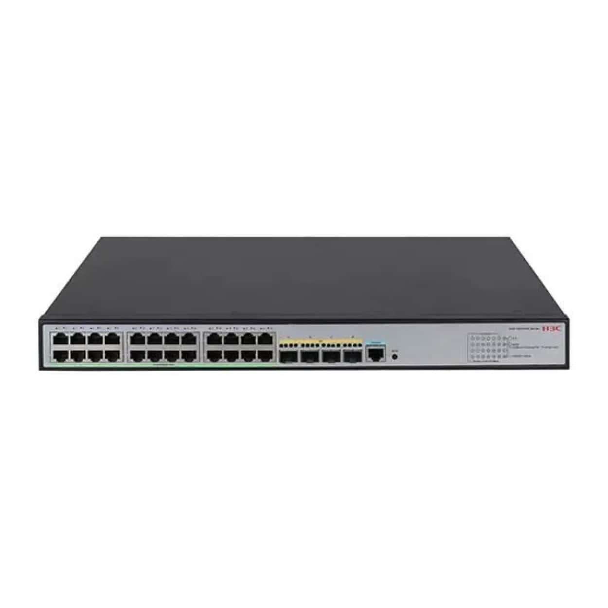 H3C S5130S-28P-HPWR-EI-AC 24GE PoE+ Port (370W), 4x Combo L2 Yönetilebilir - Görsel 1