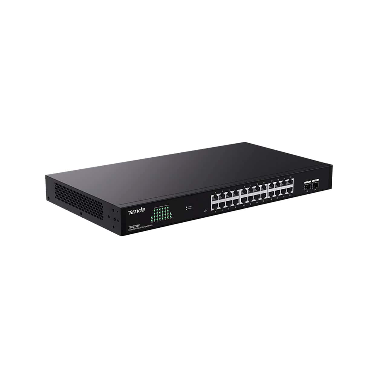 TENDA TEG2226F 24GE Port, 2x SFP Bulut Yönetilebilir Switch - Görsel 1