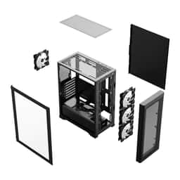 FRISBY FC-9480G 600W 80+ BRONZE 4X RGB MESH GAMING KASA - Küçük Görsel 9