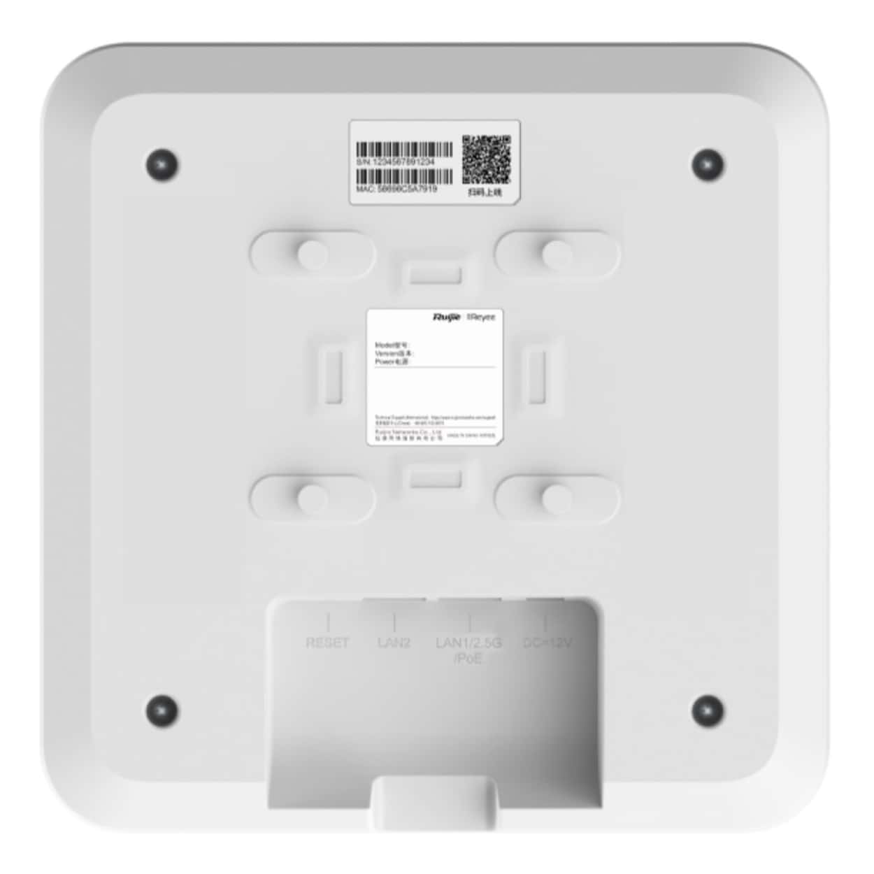 RUIJIE REYEE RG-RAP2260(E) 1xGB+1x2,5GB PORT 2.4/5GHZ 3202Mbps MIMO WiFi6 POE AP - Görsel 8