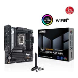 ASUS TUF GAMING B860M-PLUS WIFI LGA1851 DDR5 8800 WiFi 7+BT AURA RGB 2.5GLAN mAT - Küçük Görsel 1