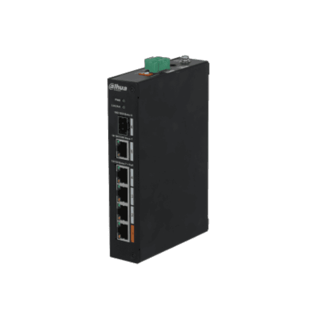 Dahua PFS3106-4ET-60 4 Port FE PoE Endüstriyel Switch (60W, GE + SFP)