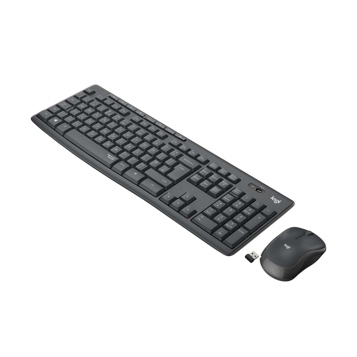 LOGITECH MK295 Kablosuz Klavye Mouse MM Set Siyah (920-009804) - Görsel 1