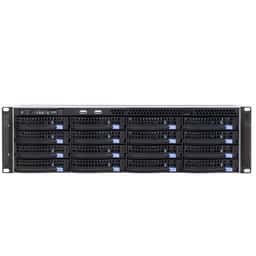 TRASSIR UltraStation 16/x RAID INT 300 Kanal 3U 16 Yuvalı NVR Kayıt Cihazı - Küçük Görsel 1