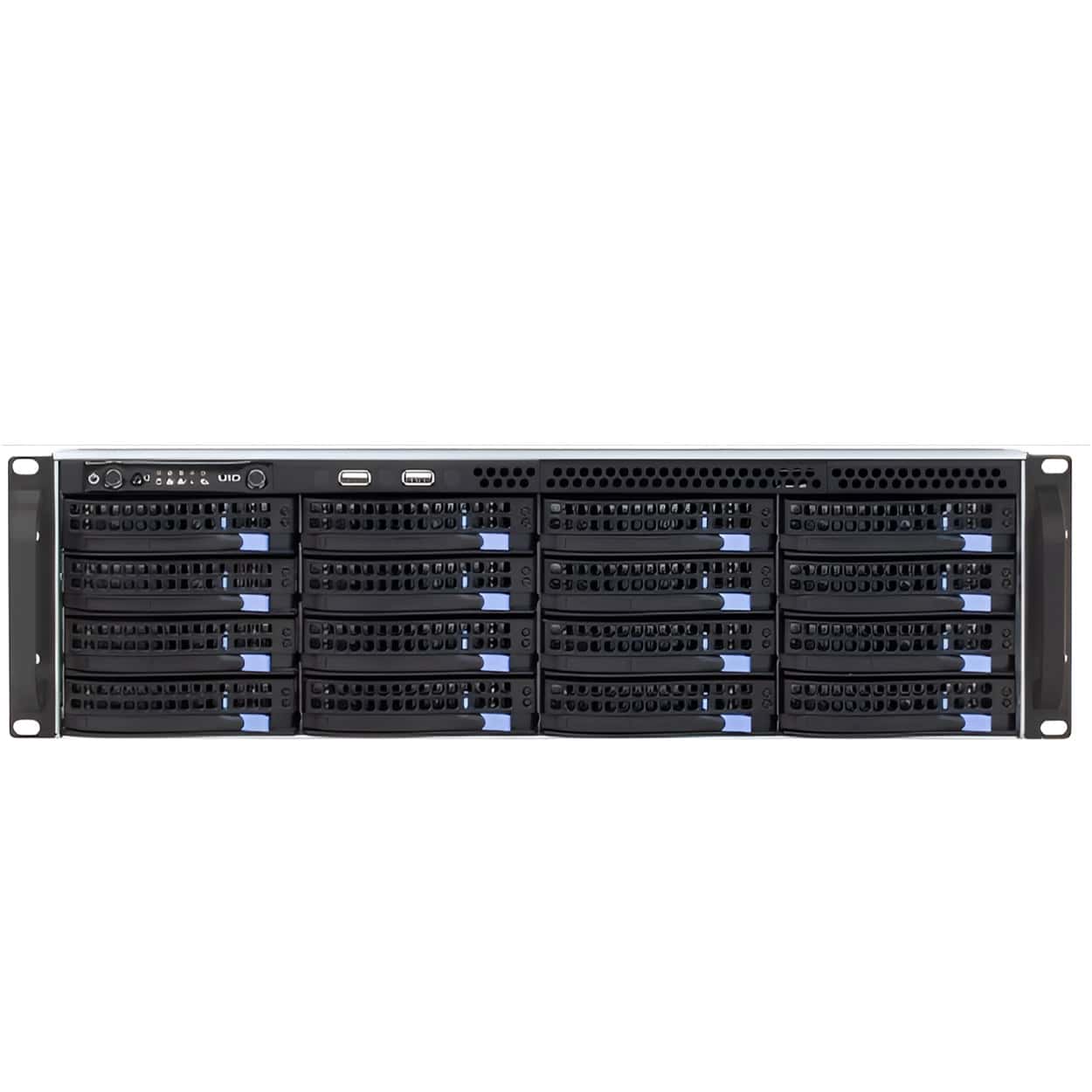 TRASSIR UltraStation 16/x RAID INT 300 Kanal 3U 16 Yuvalı NVR Kayıt Cihazı - Görsel 1