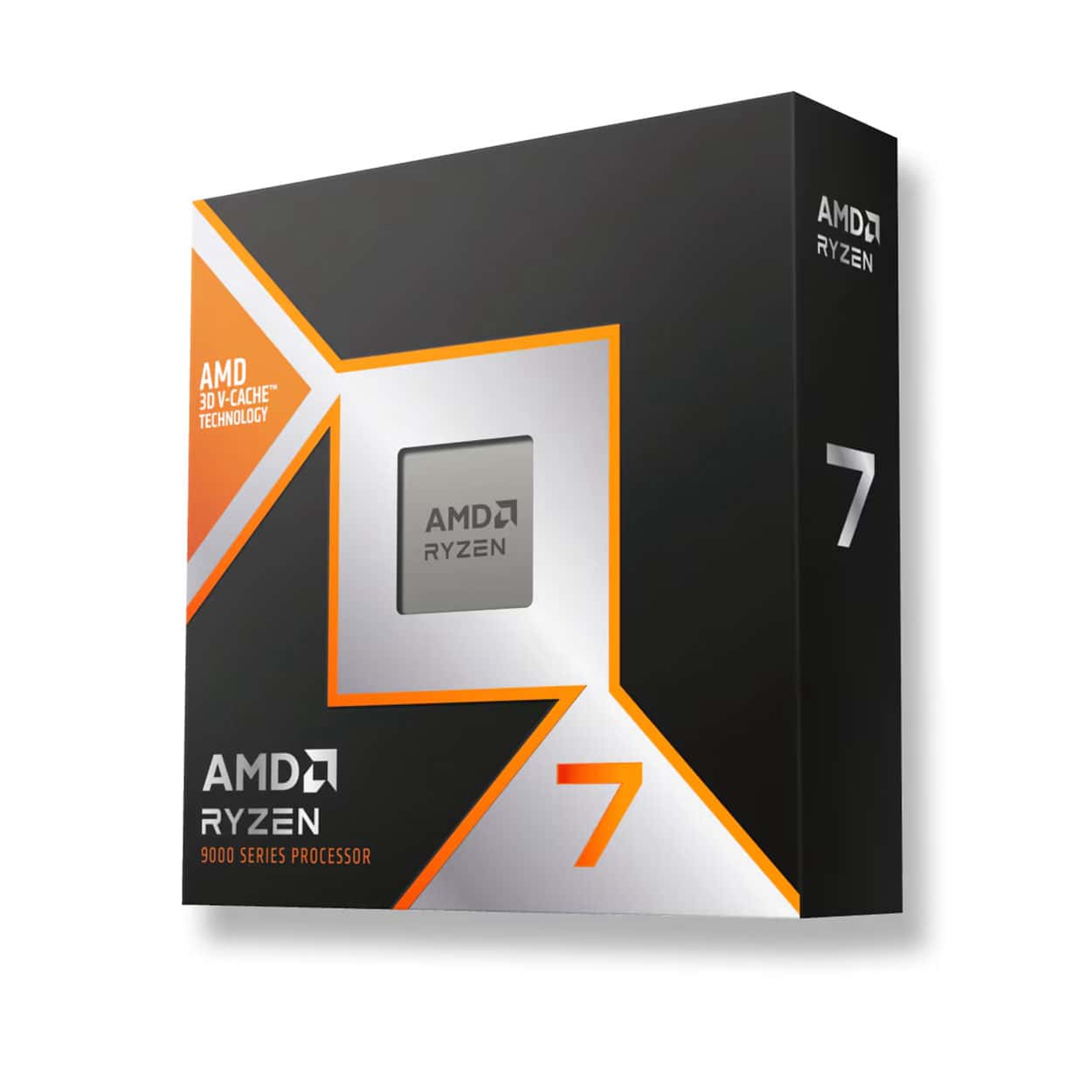 AMD Ryzen 7 9800X3D 5.2GHz 96MB AM5 TRAY 120W + RADEON GRAPHICS. Fansız - Görsel 1