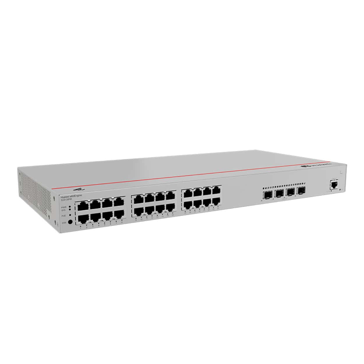 HUAWEI eKitEngine S220-24P4X 24GE PoE+ Port (400W), 4x10G SFP+ Yönetilebil - Görsel 3