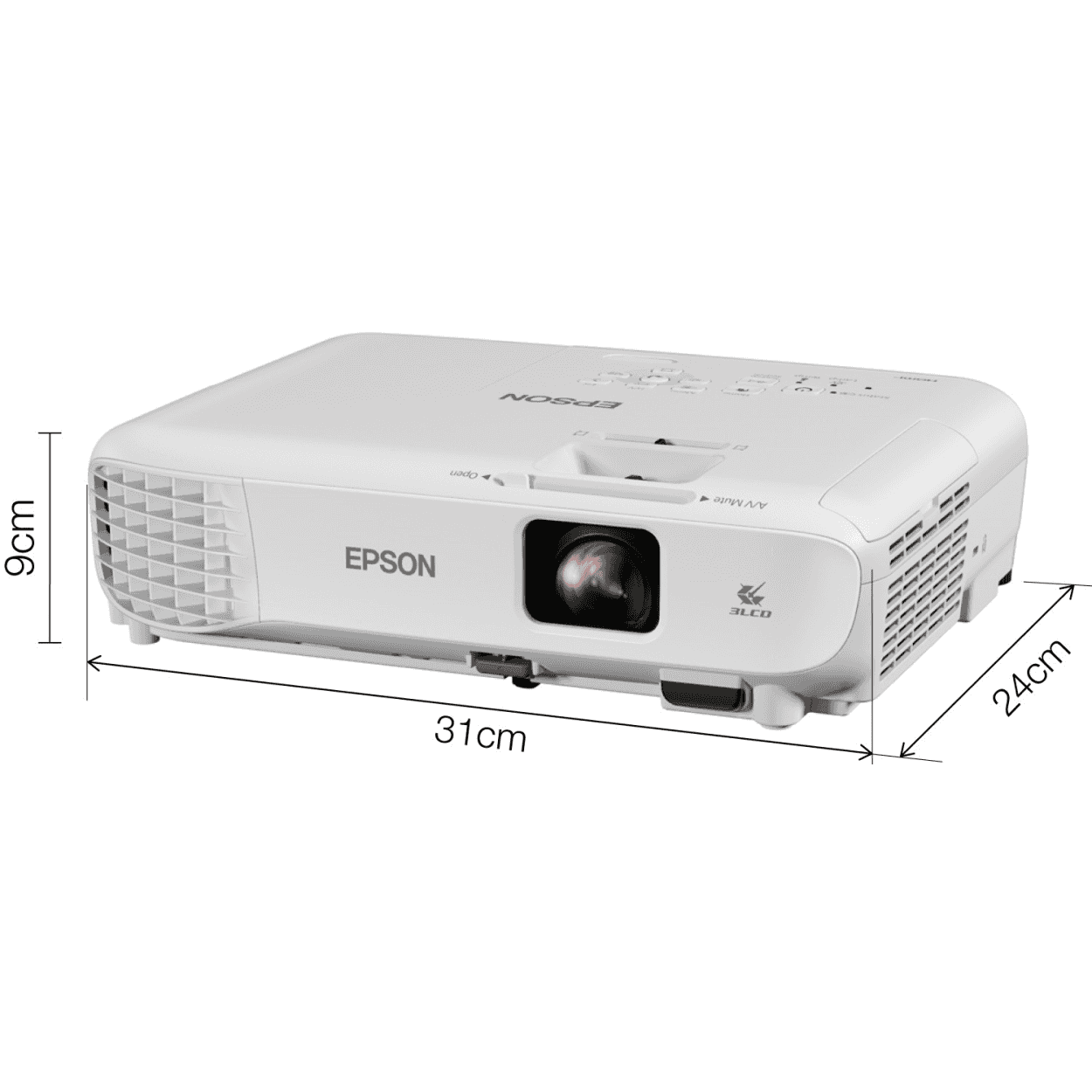 EPSON EB-W06 3LCD 3700AL WXGA 1280x800 HD Projeksiyon - Görsel 2