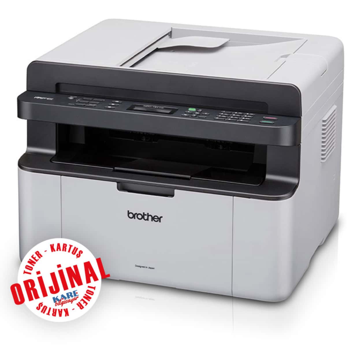 BROTHER MFC-1911W 2 Tonerli Wi-Fi, A4 Faks,Tarayıcı,Fotokopi,Lazer Yazıcı - Görsel 1