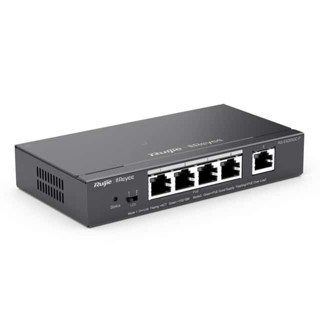 RUIJIE REYEE RG-ES205GC-P 4GE 54W Poe+,1GE Uplink L2 Yönetilebilir Switch
