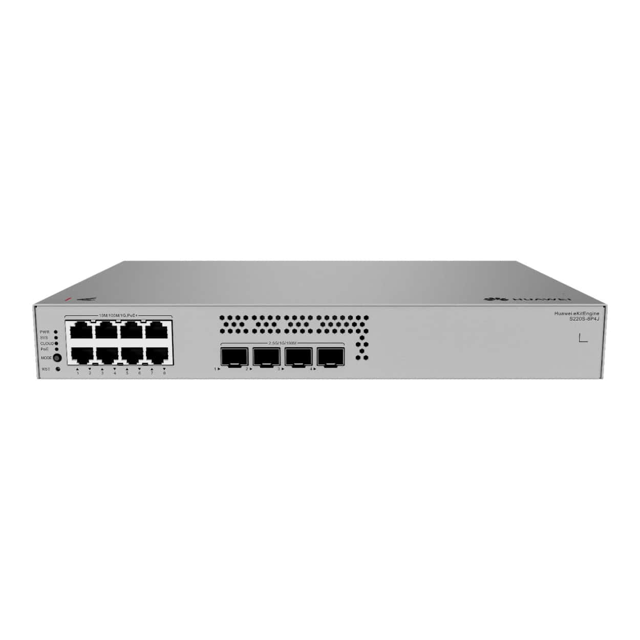HUAWEI eKitEngine S220S-8P4J 8GE PoE+ 128W, 4x 2,5G SFP L2 Yönetilebilir Switch - Görsel 1