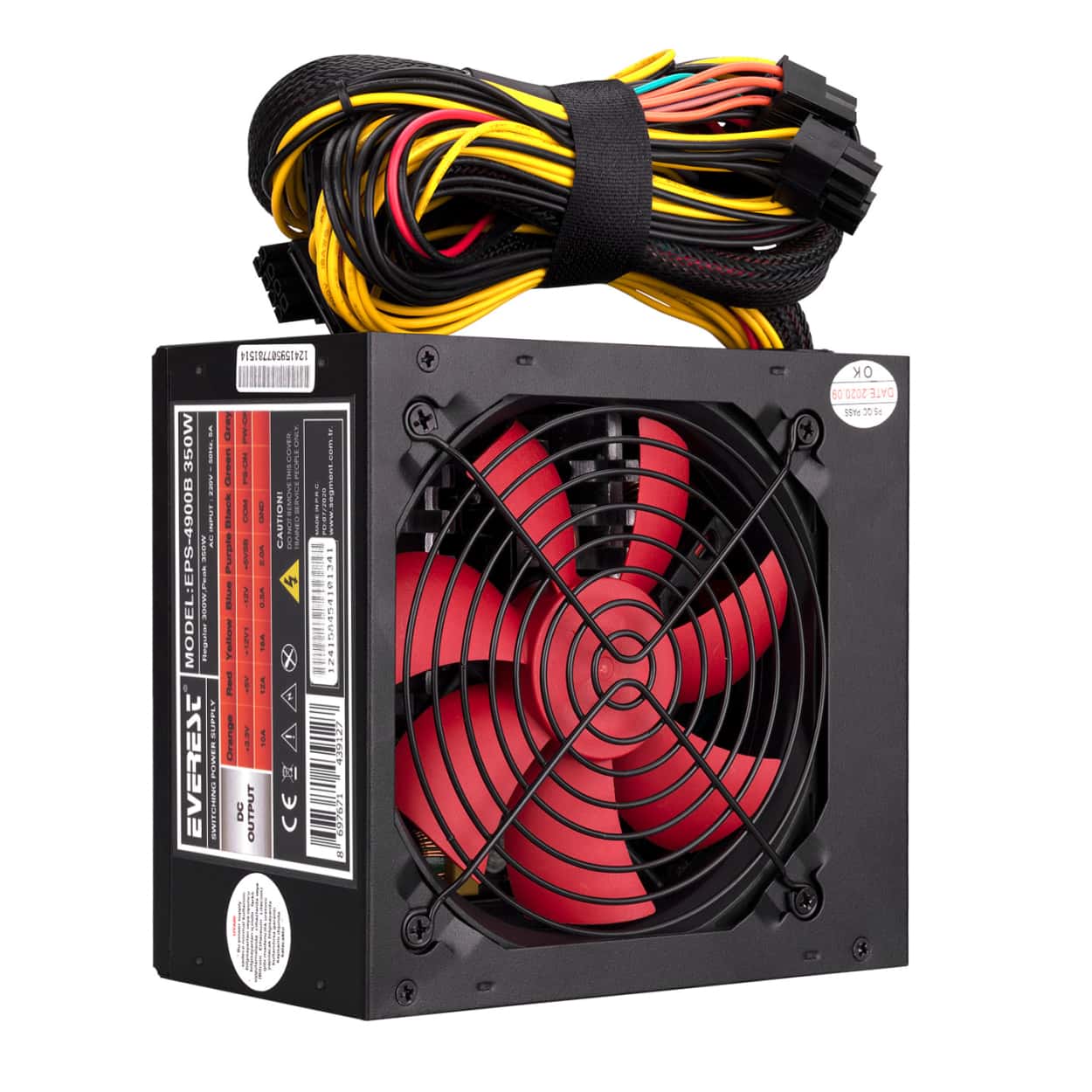 EVEREST EPS-4900B 300W (PEAK 350w) 12cm Fanlı POWER SUPPLY - Görsel 2
